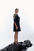 V-Neck Gold Statement Dress