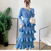 Pleated Ruffle Summer Dress