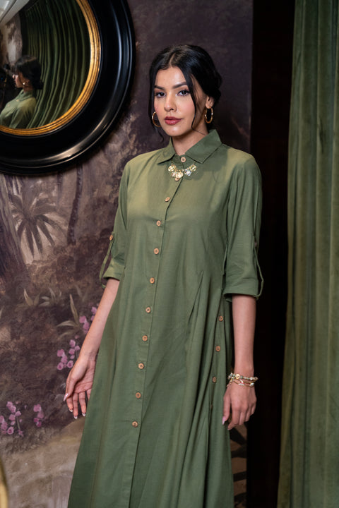 Sage Green Linen Co Ord Set