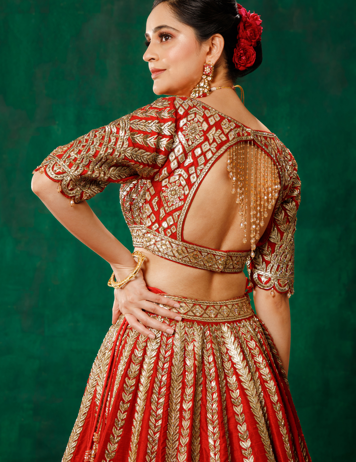 Red Lehenga Choli Set