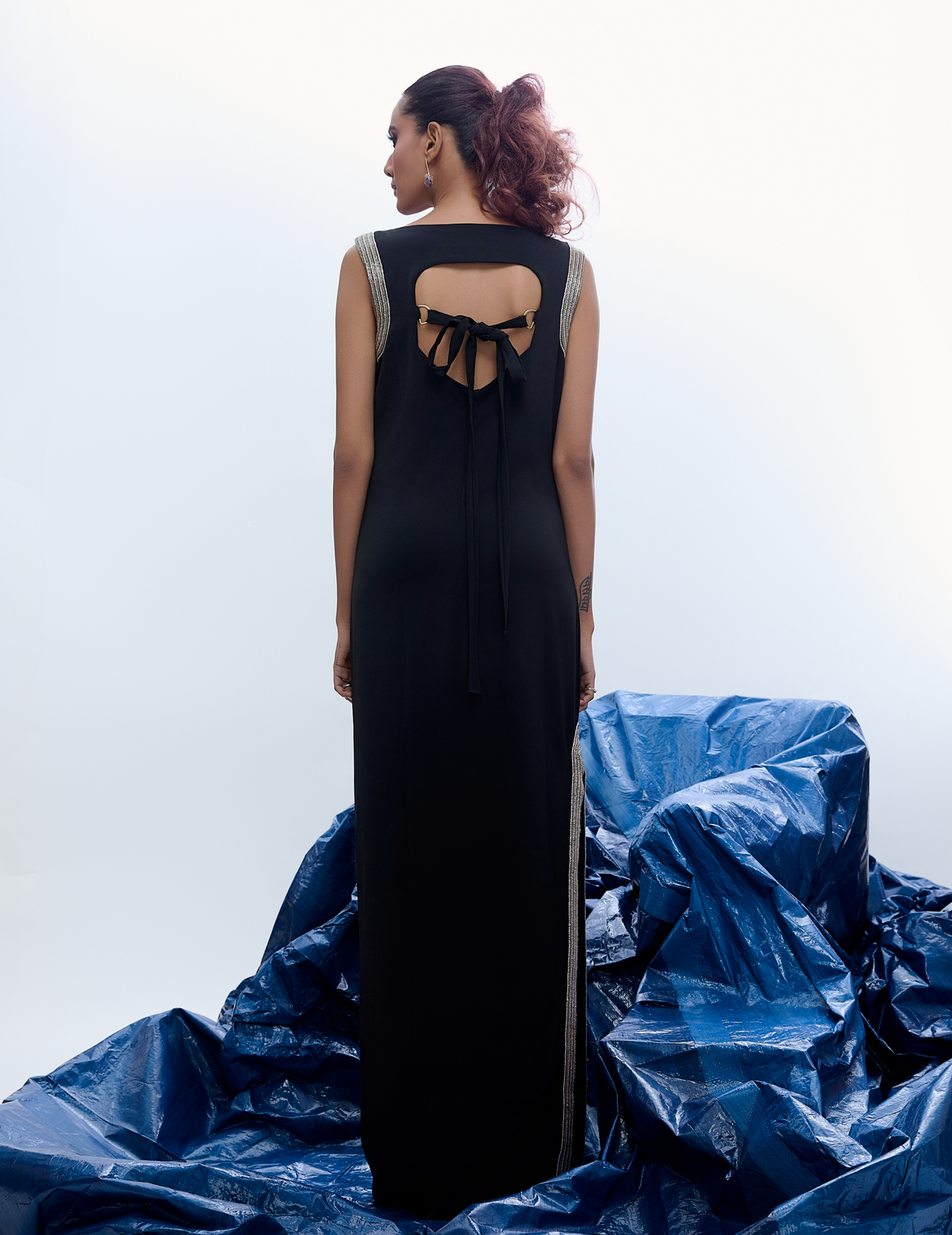Gothic Goddess Slit Gown