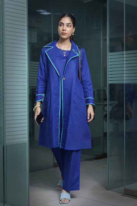 Electric Blue Jacket Dress