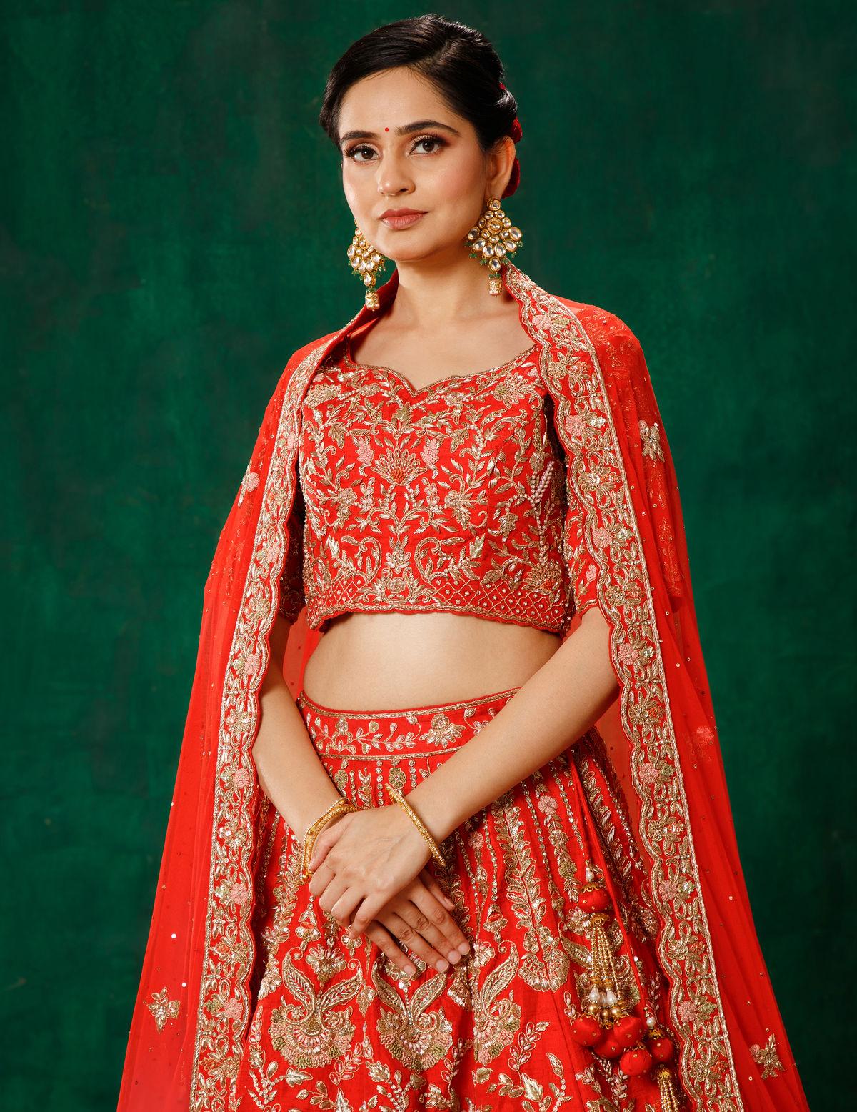 Red Lehenga Choli Set