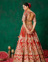 Red Lehenga Choli Set