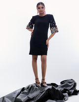 Multicolor Quirky Sleeved Dress