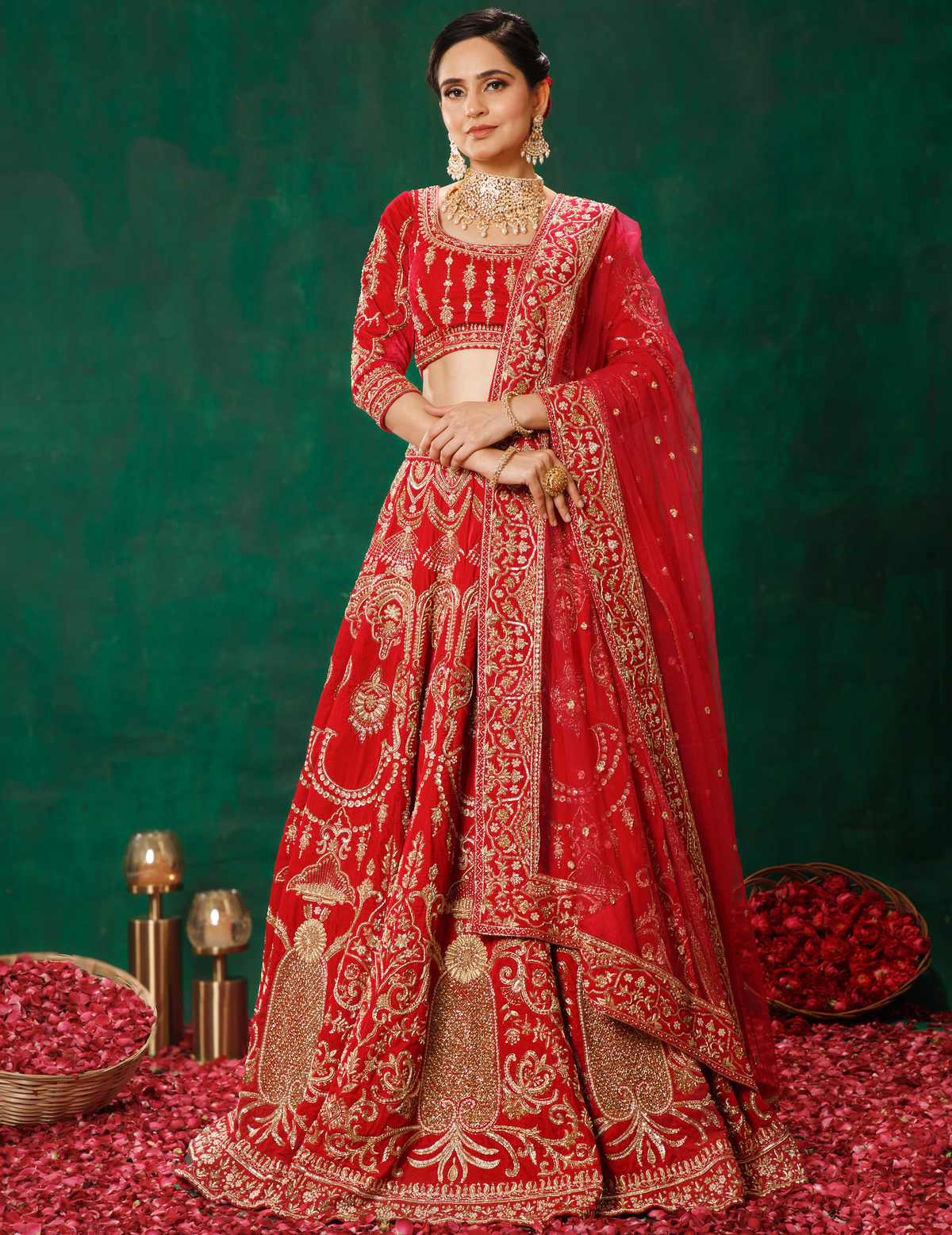 Royal Red Lehenga Choli Set