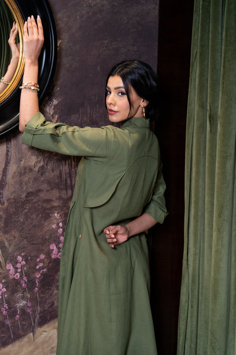 Sage Green Linen Co Ord Set
