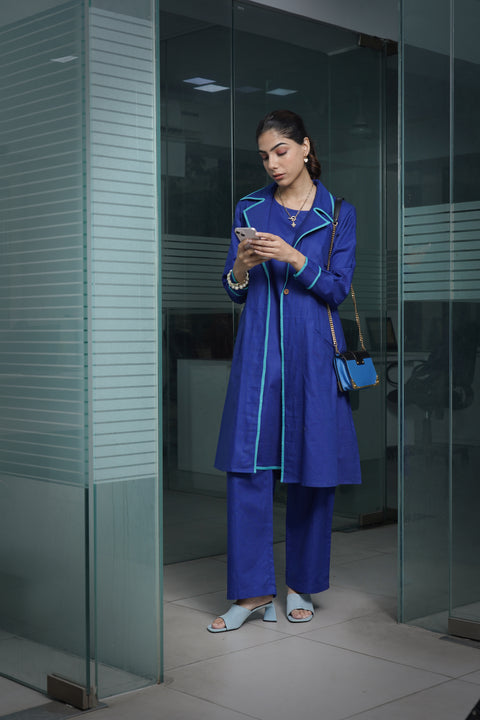 Electric Blue Jacket Dress