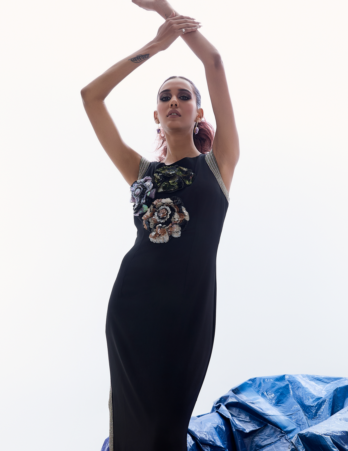 Gothic Goddess Slit Gown