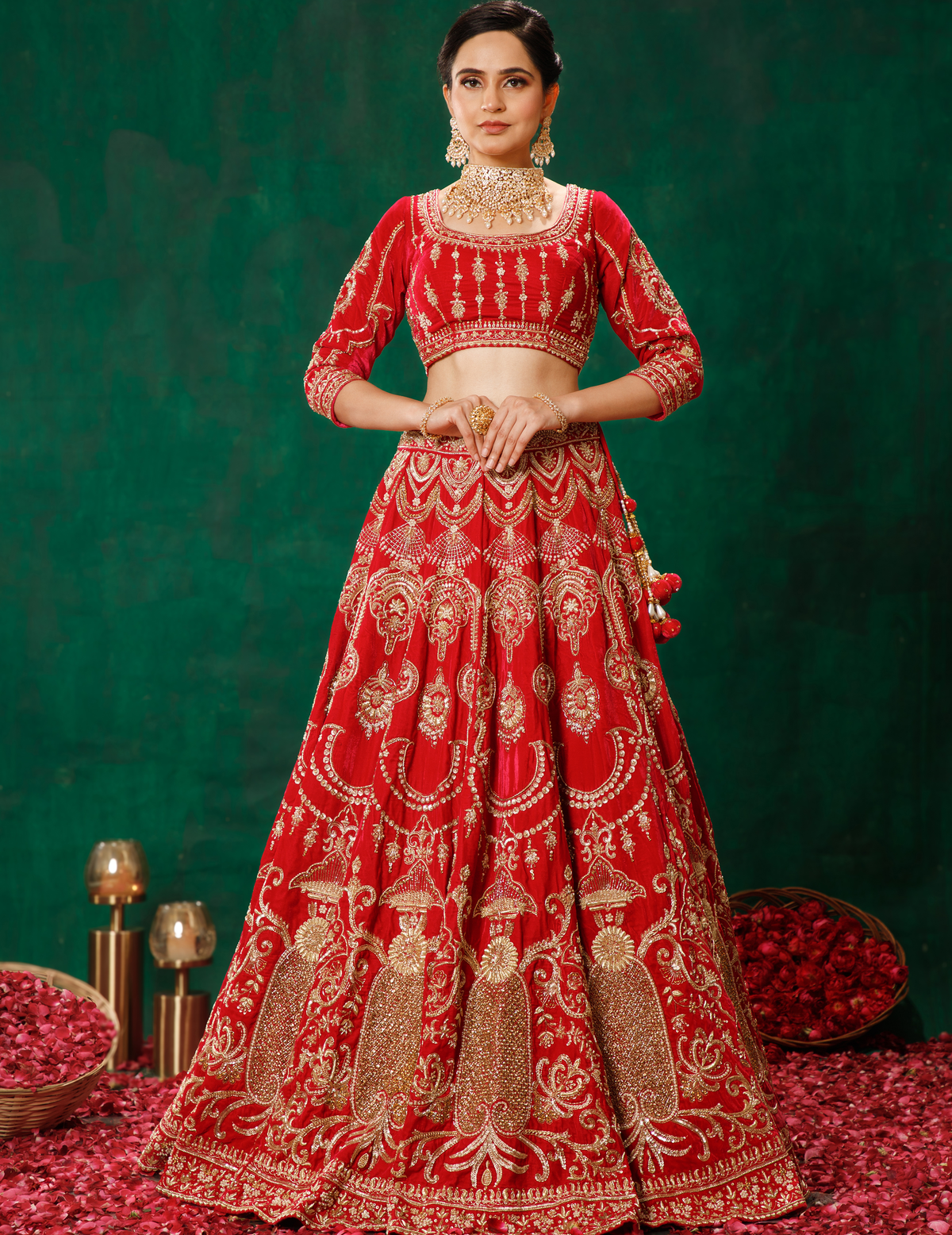 Royal Red Lehenga Choli Set