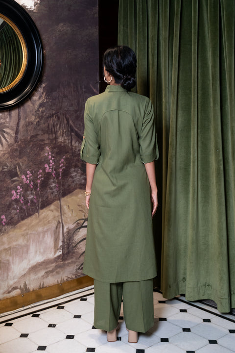 Sage Green Linen Co Ord Set