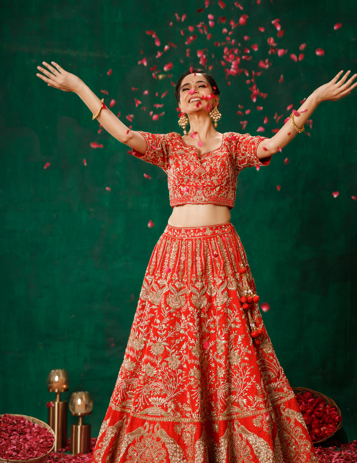 Red Lehenga Choli Set