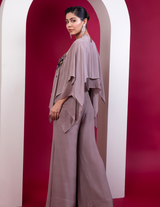 Inverted Pleat Kaftan & Pallazo Set