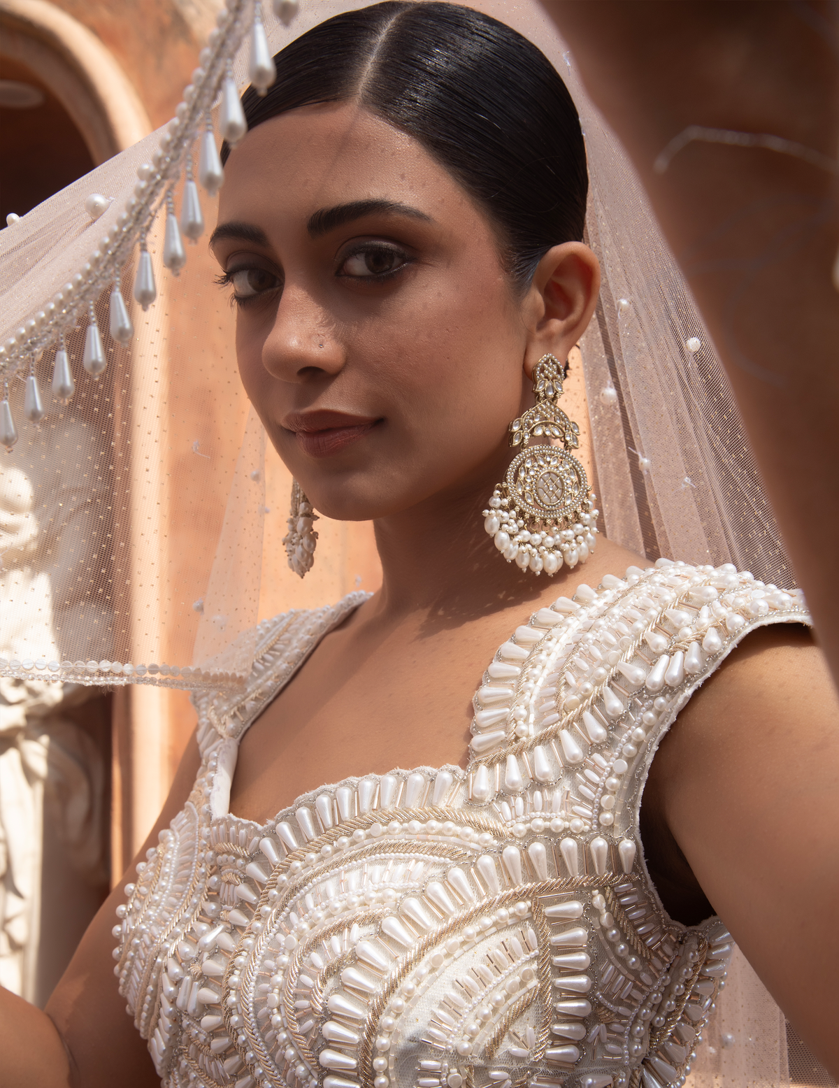 Pearl Scaloop Lehenga