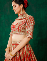 Red Lehenga Choli Set