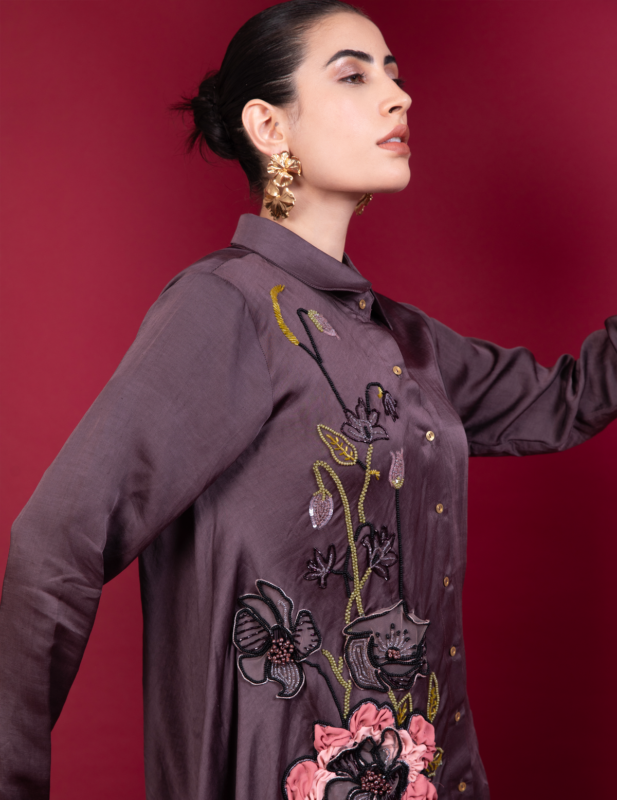 Glided Soiree Cocktail Shirt Co-Ord Set