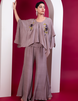 Inverted Pleat Kaftan & Pallazo Set