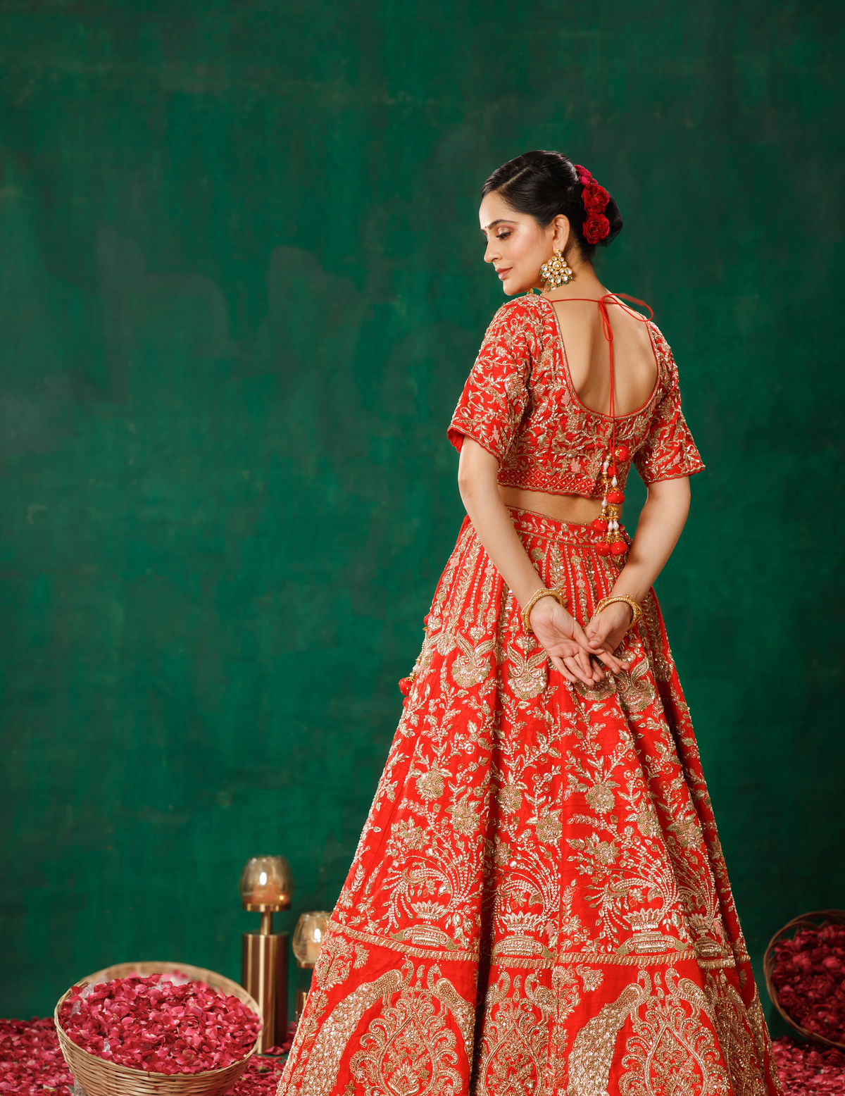 Red Lehenga Choli Set