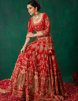 Rust Lehenga Choli Set
