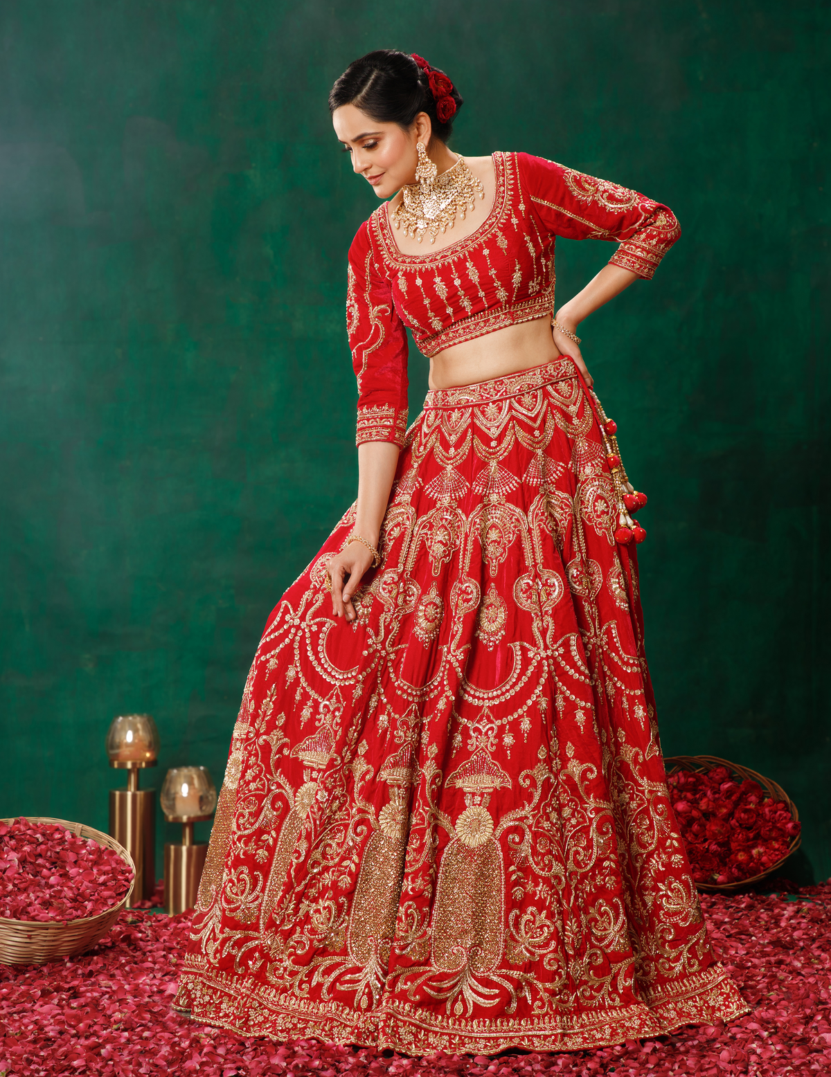 Royal Red Lehenga Choli Set