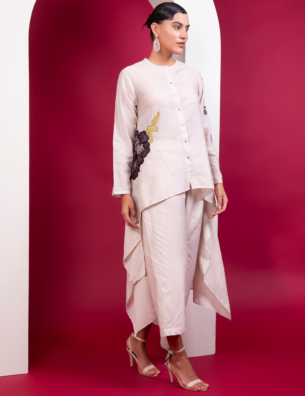 Boho Style Hi-Low Shirt Trouser Soiree