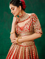 Red Lehenga Choli Set