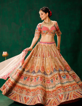 Beige Lehenga Choli Set