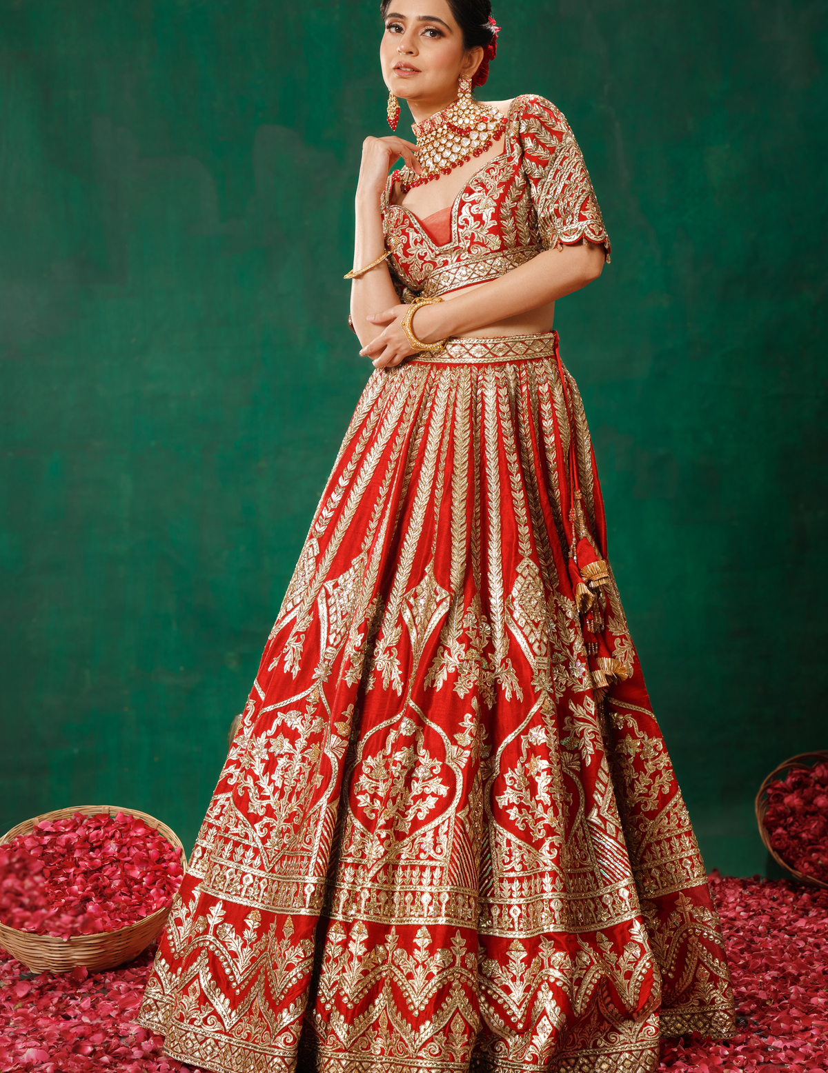 Red Lehenga Choli Set