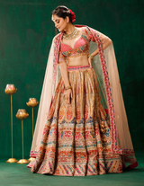 Beige Lehenga Choli Set