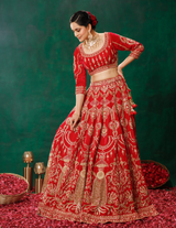 Royal Red Lehenga Choli Set