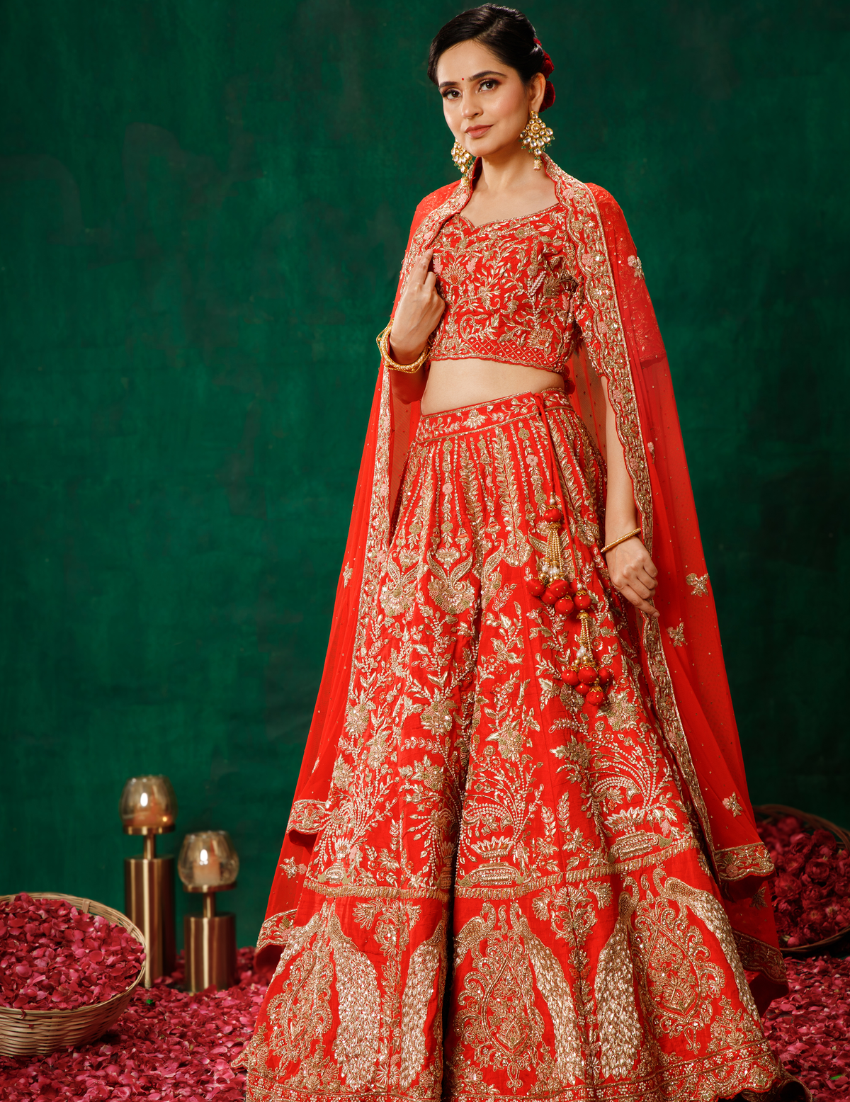 Red Lehenga Choli Set