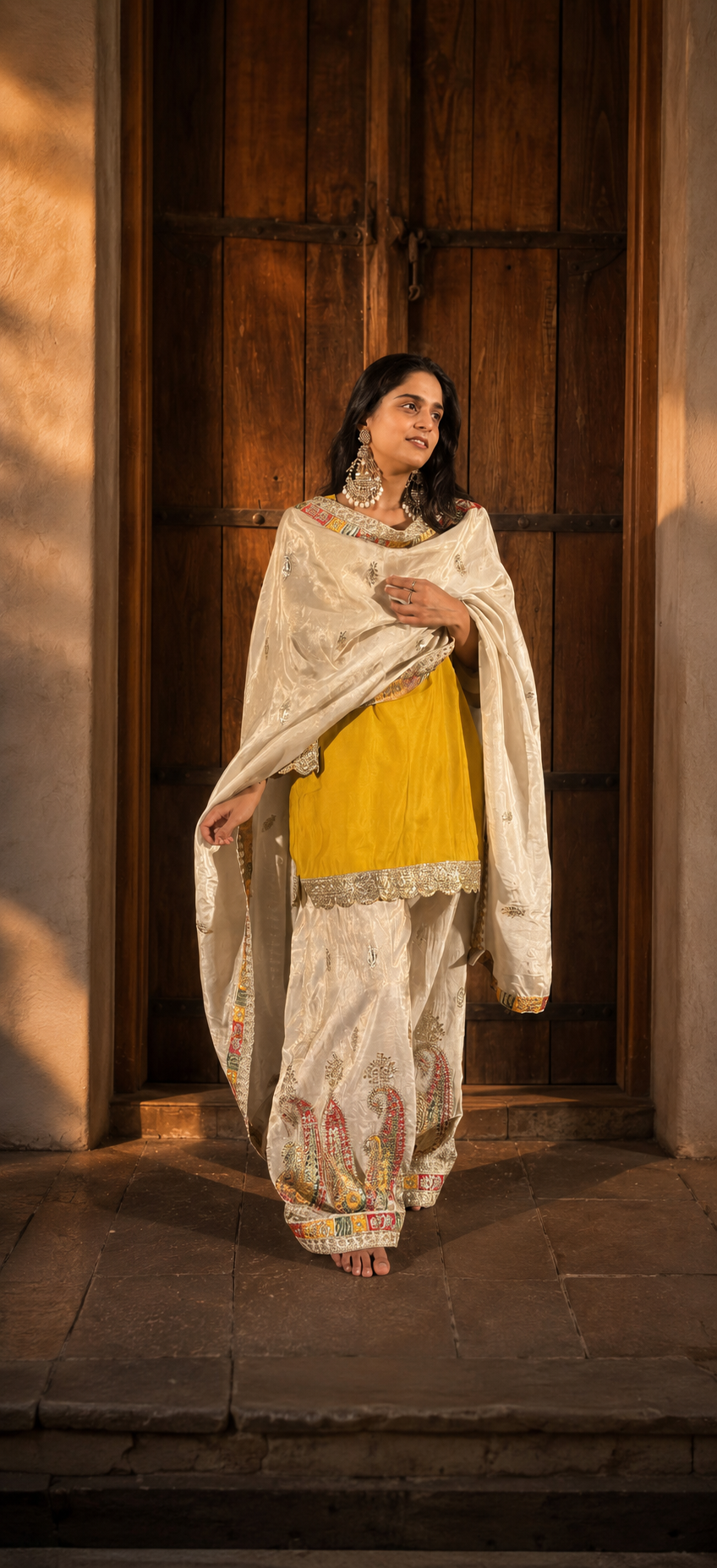 Farshi Kurti Set with Heavy Dupatta