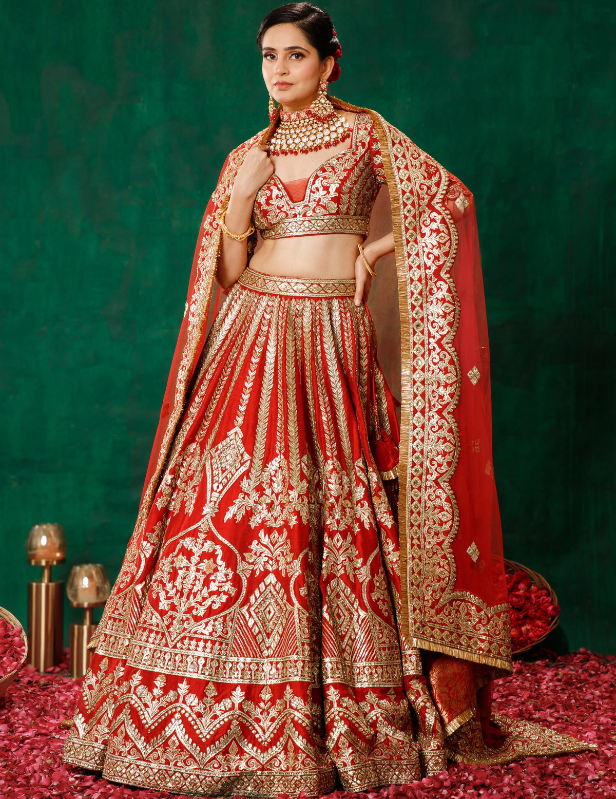 Red Lehenga Choli Set