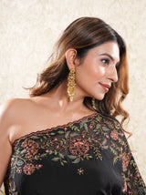 Taraash-Black Off-Shoulder