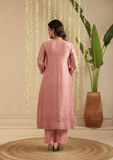 Dusty Pink 2-Piece Suit Set