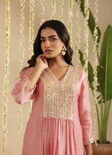 Dusty Pink 2-Piece Suit Set
