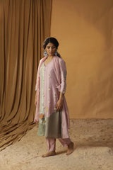 Baby Pink Chanderi Silk Suit set