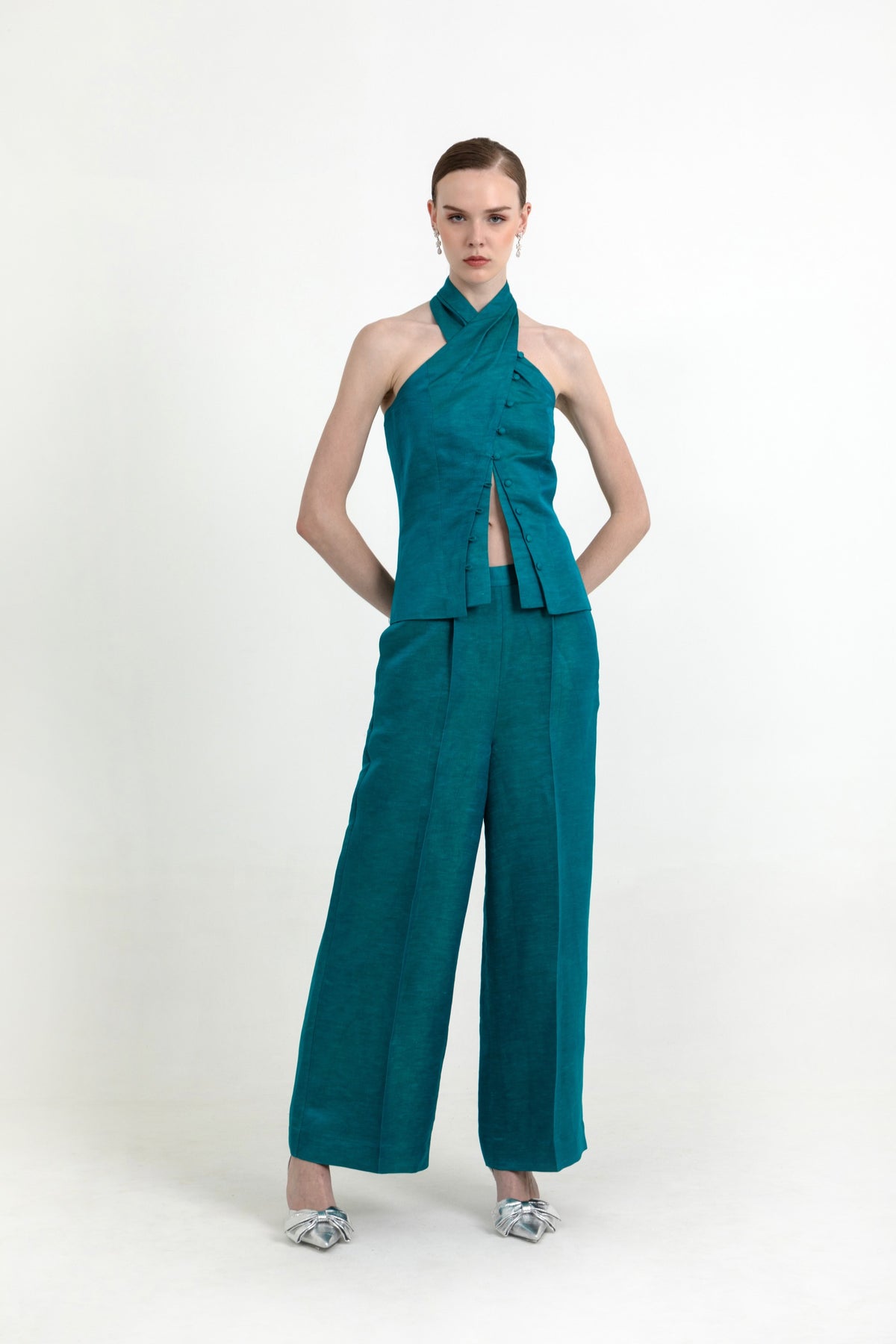 Skye Co-ord Set in Crystal Teal