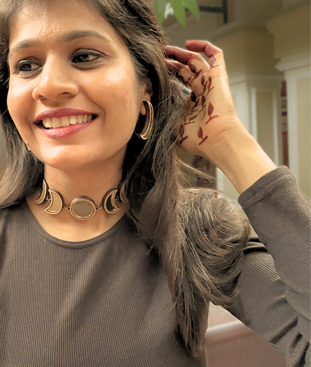 Moon Phase Necklace Set