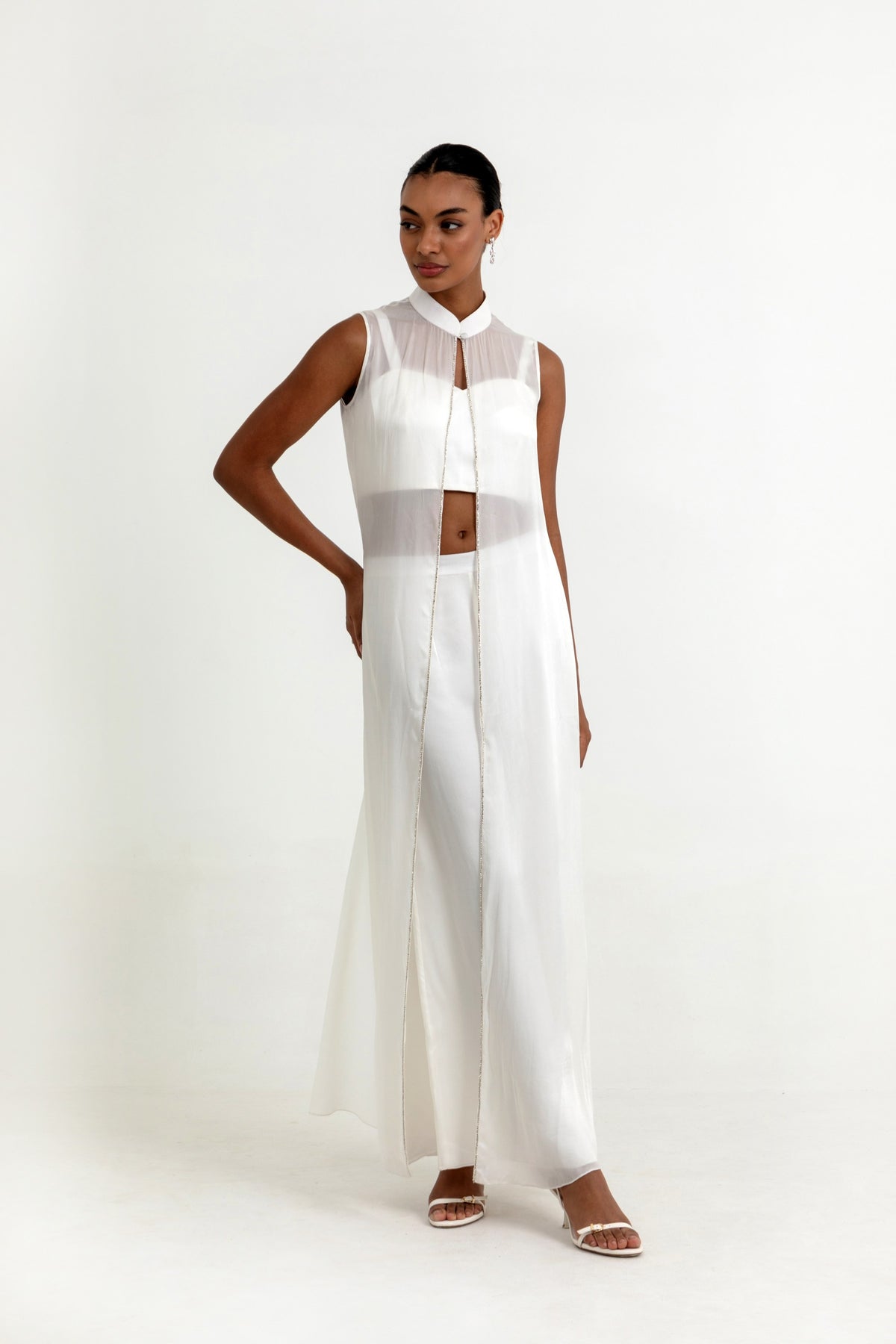 Sterling Co-ord Set with Cape