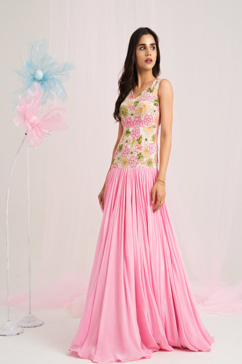 Floral Elegance Gown