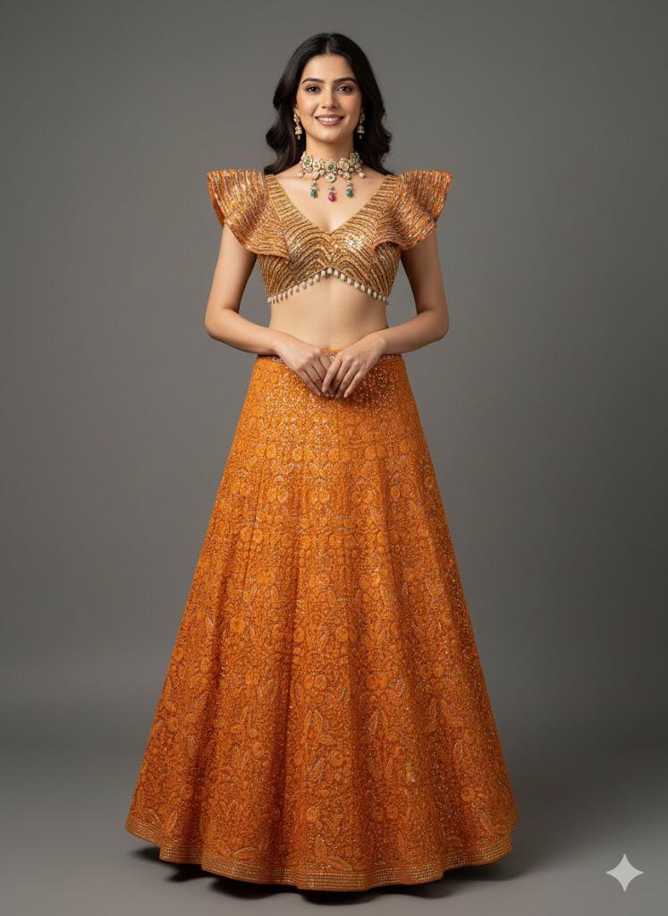 Amber Orange Shine Ensemble