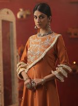 Orange Shringar Raas C York Suit