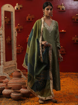 Pista Green Custom Letter Handpainted Suit Set