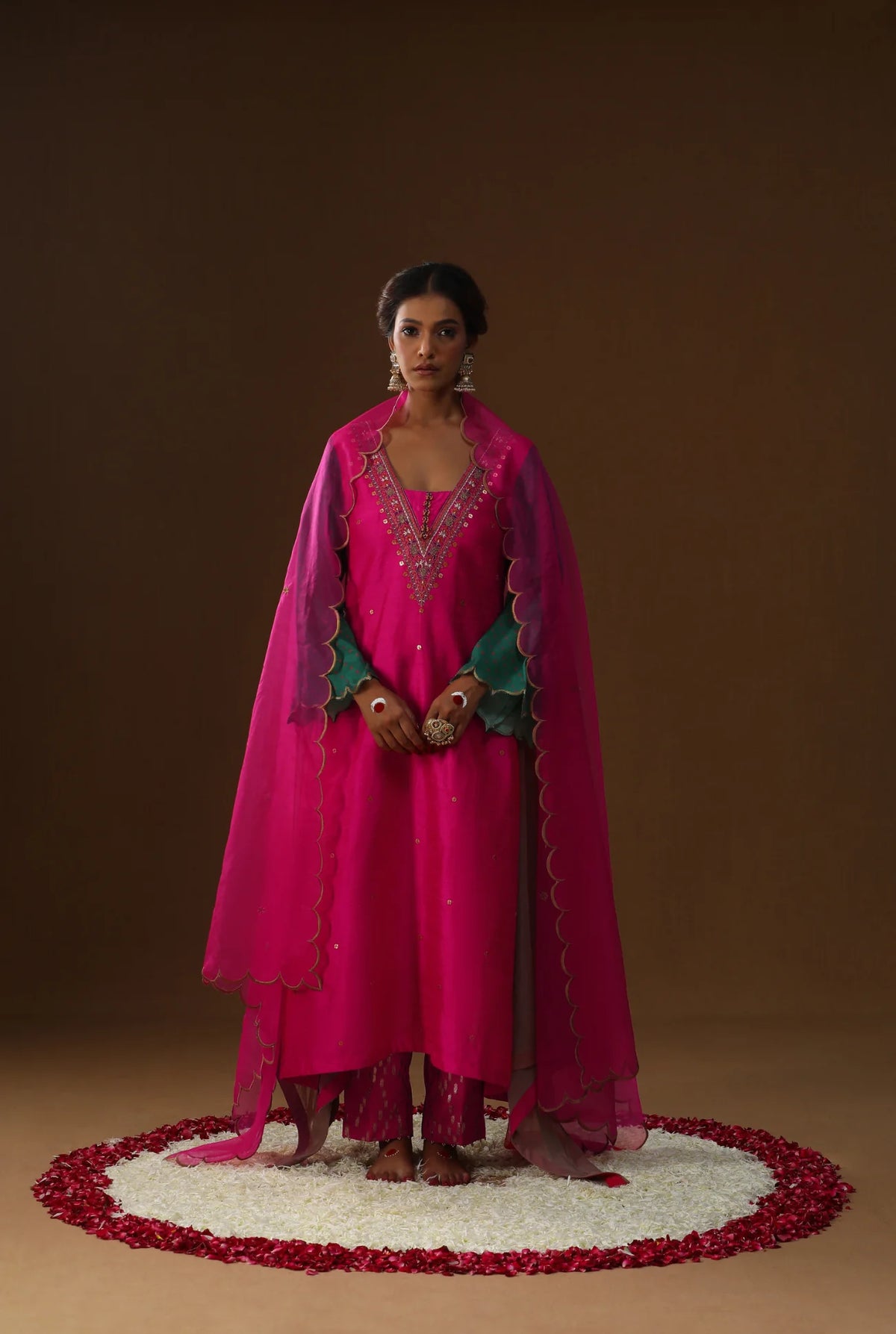 Rangreez Embroidered Suit Set