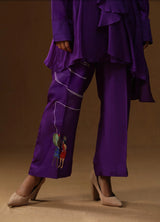Purple Handpainted Coord Set