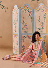 Pure Hamp Linen Suit With Heavy Khatli Hand Work