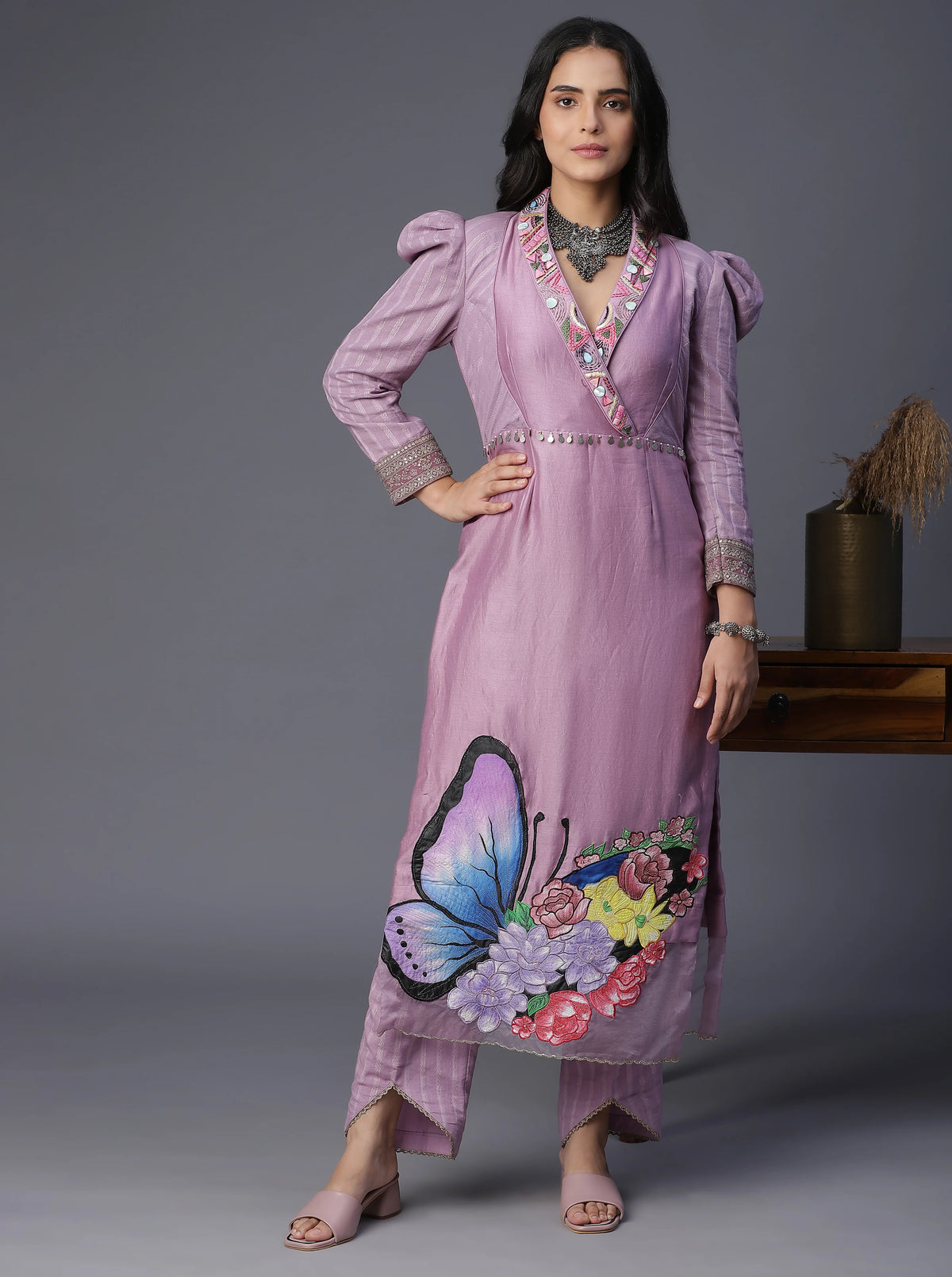 Butterfly Handpainted Suit Set