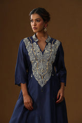 Royal Blue Shringar Ras Suit Set