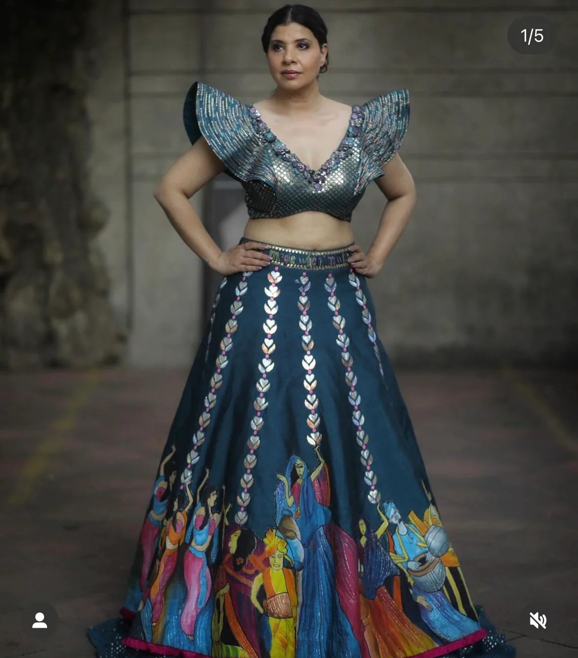 Sambhavna Seth In Modern Baraat Lehnga